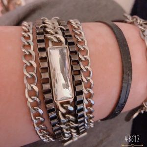 New multi chain toggle bracelet